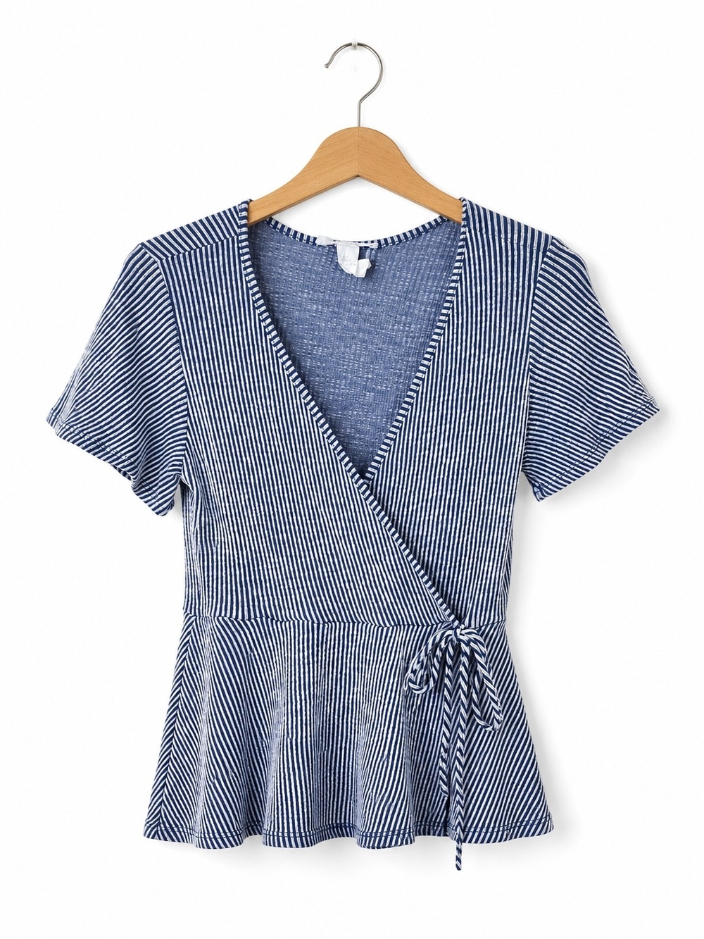 Caution To The Wind Blue and White Striped Top